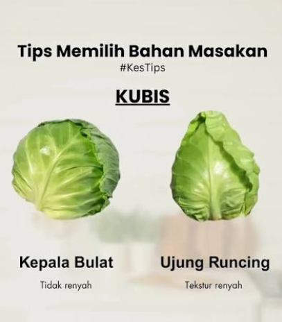 Pilih bahan segar supaya hasil masakan terasa lebih enak.